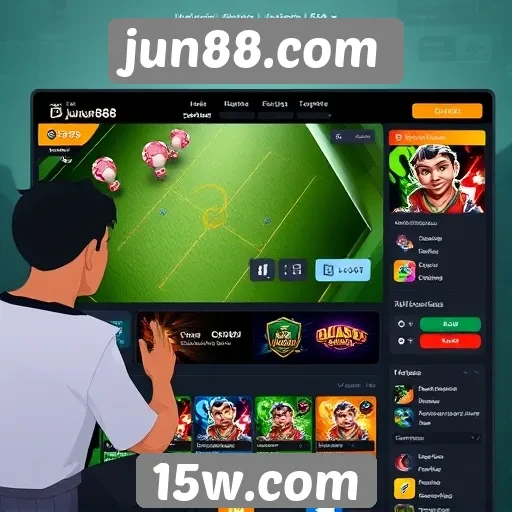 Análise da interface do usuário no jun88.com